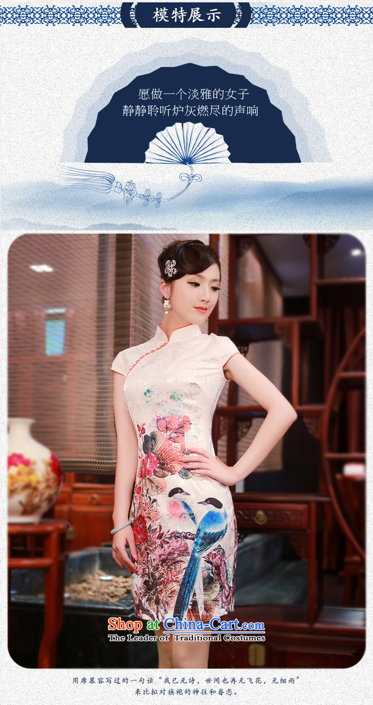 After a new wind 2015 Summer High-end cheongsam dress Stylish retro stamp cheongsam dress suit XL Photo 4337 4337, prices, brand platters! The elections are supplied in the national character of distribution, so action, buy now enjoy more preferential! As soon as possible.
