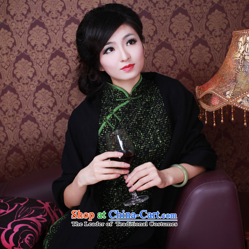 After the election in 2013 as soon as possible new wind Fall_Winter Collections improved day-to-day Chinese qipao retro style qipao 2101 2101 Green M