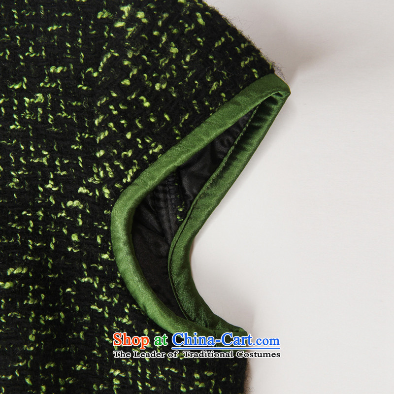 After the election in 2013 as soon as possible new wind Fall/Winter Collections improved day-to-day Chinese qipao retro style qipao 2101 2101 Green M ruyi wind shopping on the Internet has been pressed.