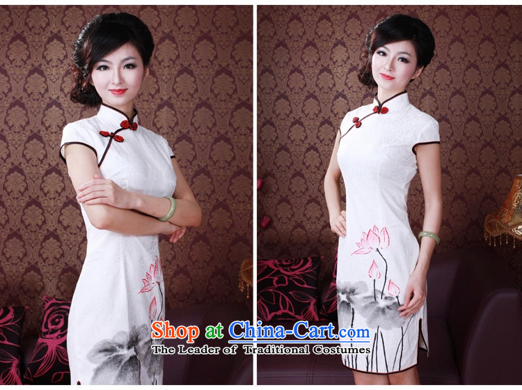 After the elections as soon as possible a new summer 2015, wind, Retro improved hand-painted ink wind qipao 2163 2163-to-day I should be grateful if you would have white S picture, prices, brand platters! The elections are supplied in the national character of distribution, so action, buy now enjoy more preferential! As soon as possible.
