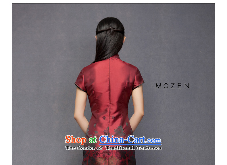 Winter dresses wood really 2015 New English thoroughbred positioning flower short qipao 11711 04 deep red M picture, prices, brand platters! The elections are supplied in the national character of distribution, so action, buy now enjoy more preferential! As soon as possible.