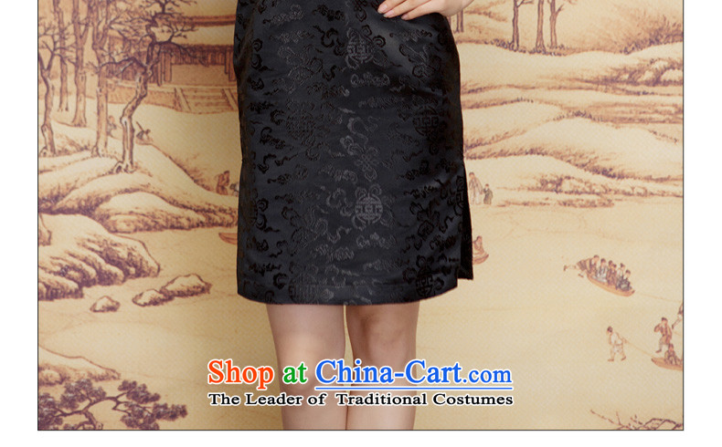 Wood in spring and summer of 2015 really new embroidered short of Sau San qipao winter dresses 22131 01 Black M picture, prices, brand platters! The elections are supplied in the national character of distribution, so action, buy now enjoy more preferential! As soon as possible.