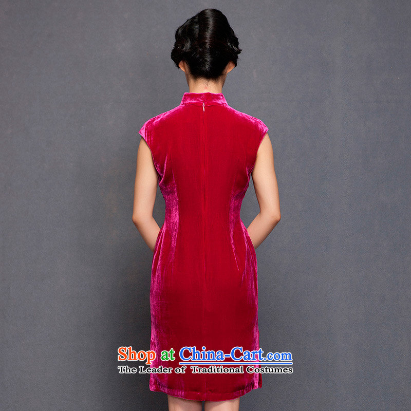 The spring of 2015 really : New short winter cheongsam dress NO.22261 visitor 18 PINK XXL(A), wood really a , , , shopping on the Internet