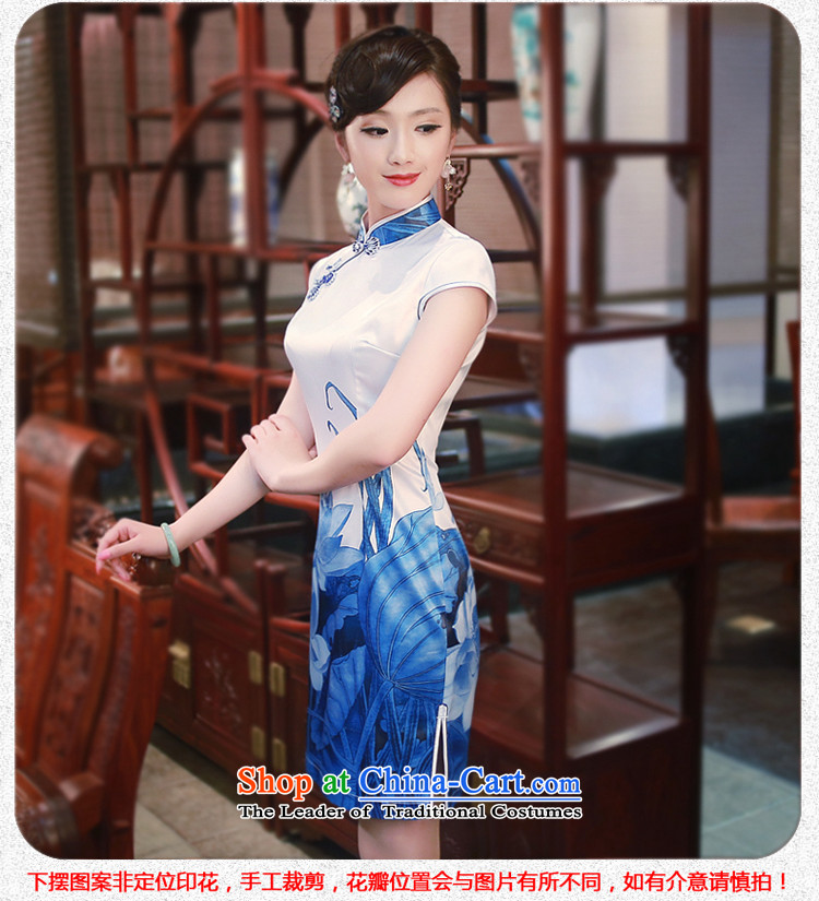After a day of wind spring and summer 2015 new stylish improved water ink stamp leisure suit short-sleeved qipao 4016 4016 White XXL picture, prices, brand platters! The elections are supplied in the national character of distribution, so action, buy now enjoy more preferential! As soon as possible.