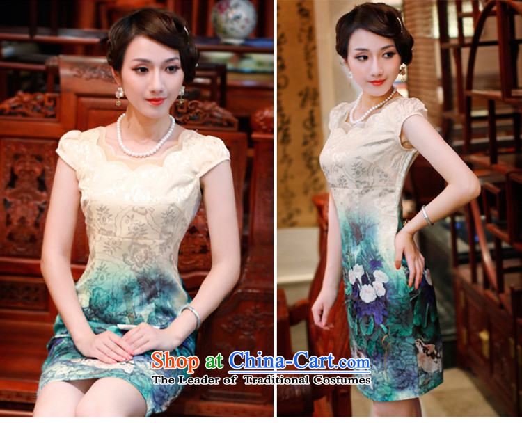 After a new summer 2015, Wind, upscale cheongsam dress retro everyday dress cheongsam dress improved 4504th 4504th BLANDED S picture, prices, brand platters! The elections are supplied in the national character of distribution, so action, buy now enjoy more preferential! As soon as possible.
