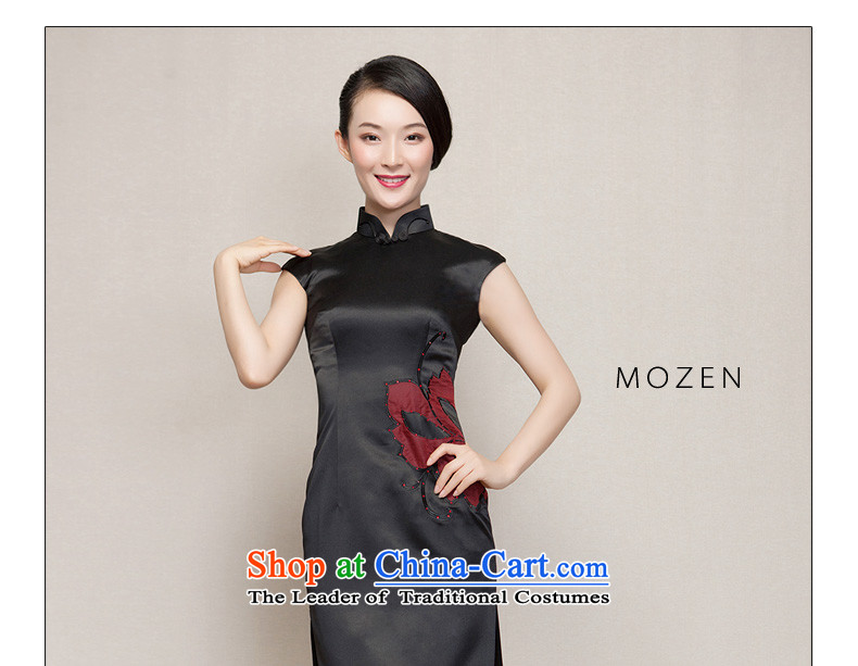Wooden spring and summer of 2015 really new dresses to subsidize the spelling of embroidered waist short of Qipao 80537 of 01 Black M picture, prices, brand platters! The elections are supplied in the national character of distribution, so action, buy now enjoy more preferential! As soon as possible.