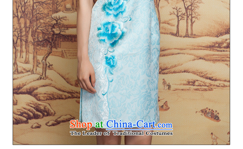 Wooden spring of 2015 really new short winter cheongsam dress 32392 11 light blue XXL picture, prices, brand platters! The elections are supplied in the national character of distribution, so action, buy now enjoy more preferential! As soon as possible.