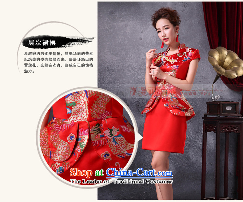 In the early 2015 new definition of improved services toasting champagne brides qipao red retro fashionable individual dresses will female red XXL picture, prices, brand platters! The elections are supplied in the national character of distribution, so action, buy now enjoy more preferential! As soon as possible.
