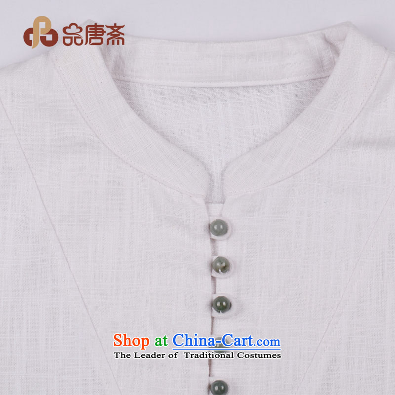No. of Ramadan 2014 Autumn Load Tang new cotton linen ethnic long-sleeved white L, No. Tang qipao Ramadan , , , shopping on the Internet