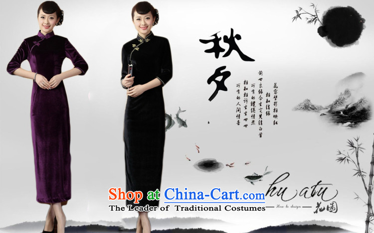 It fall inside the new Tang Women's clothes qipao pure color and the Stretch Wool long qipao Kim 7 cuff T0001-a 3XL picture, prices, brand platters! The elections are supplied in the national character of distribution, so action, buy now enjoy more preferential! As soon as possible.