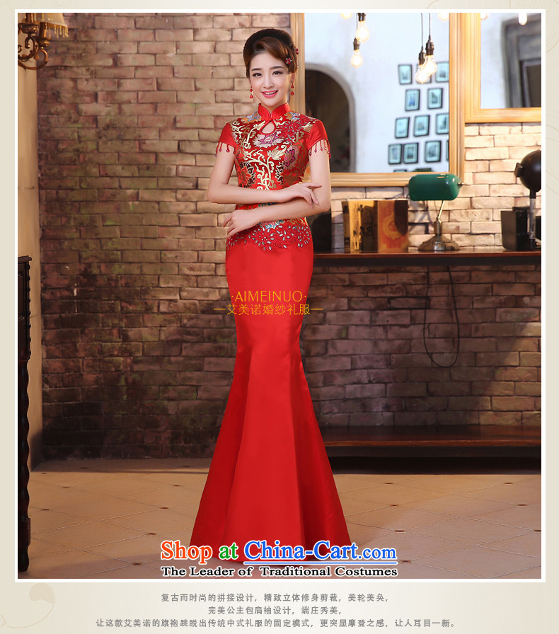 The HIV qipao 2015 new marriages long crowsfoot red retro improvement services bows lace Chinese Dress Q0029 RED S picture, prices, brand platters! The elections are supplied in the national character of distribution, so action, buy now enjoy more preferential! As soon as possible.