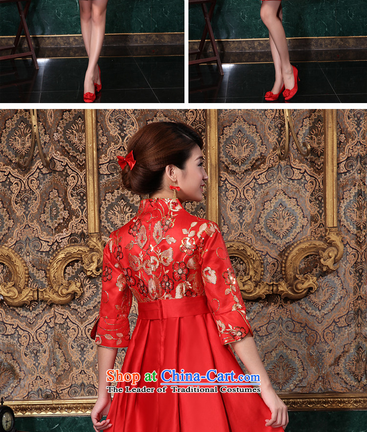 The privilege of serving-leung 2015 new bride with a drink in the Autumn Chinese red short of services for pregnant women in the wedding dress qipao cuff M picture, prices, brand platters! The elections are supplied in the national character of distribution, so action, buy now enjoy more preferential! As soon as possible.