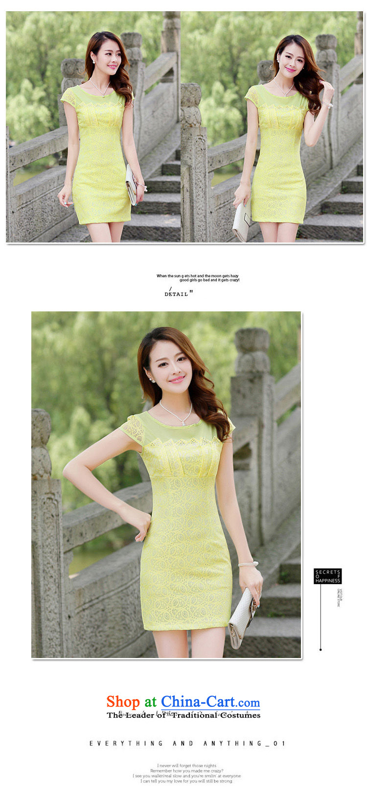The world of Kam Yuet spring and autumn 2014 new women's dresses sweet gentlewoman Sau San video thin lace cheongsam dress dresses improved daily Chinese Dress bride in the red stated load M picture, prices, brand platters! The elections are supplied in the national character of distribution, so action, buy now enjoy more preferential! As soon as possible.