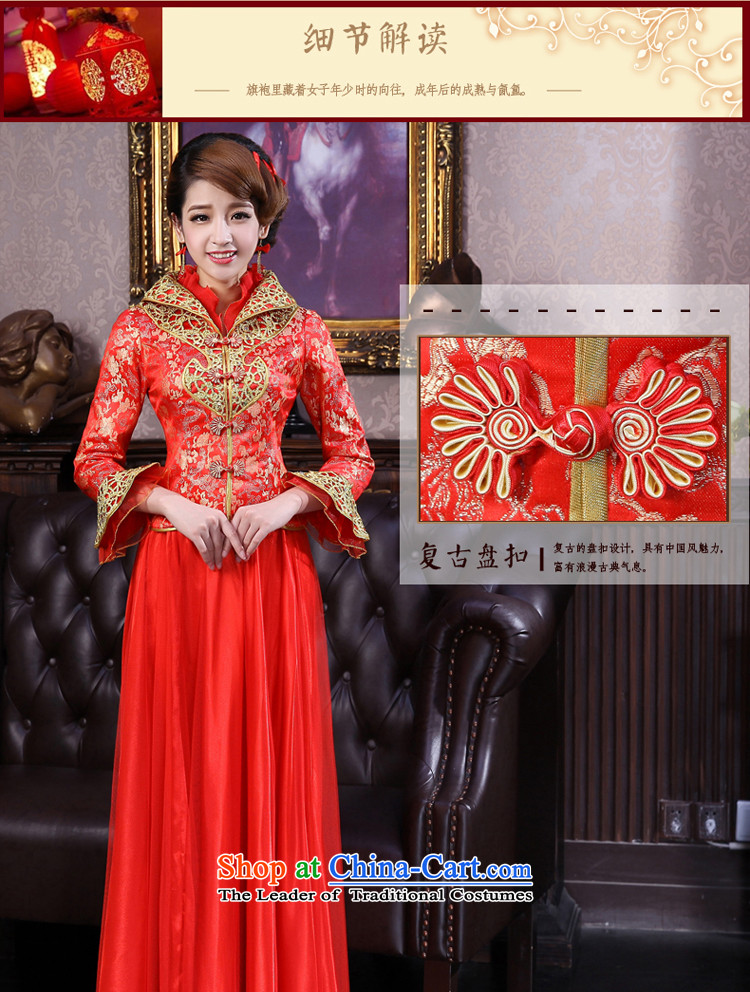 The privilege of serving-leung 2015 Fall/Winter Collections new bride red wedding dress larger thick MM qipao bows services) folder cotton 5XL winter picture, prices, brand platters! The elections are supplied in the national character of distribution, so action, buy now enjoy more preferential! As soon as possible.