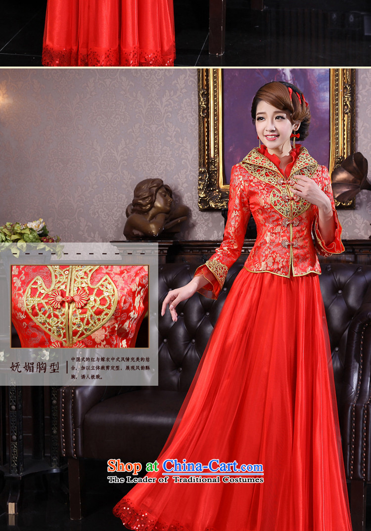 The privilege of serving-leung 2015 Fall/Winter Collections new bride red wedding dress larger thick MM qipao bows services) folder cotton 5XL winter picture, prices, brand platters! The elections are supplied in the national character of distribution, so action, buy now enjoy more preferential! As soon as possible.