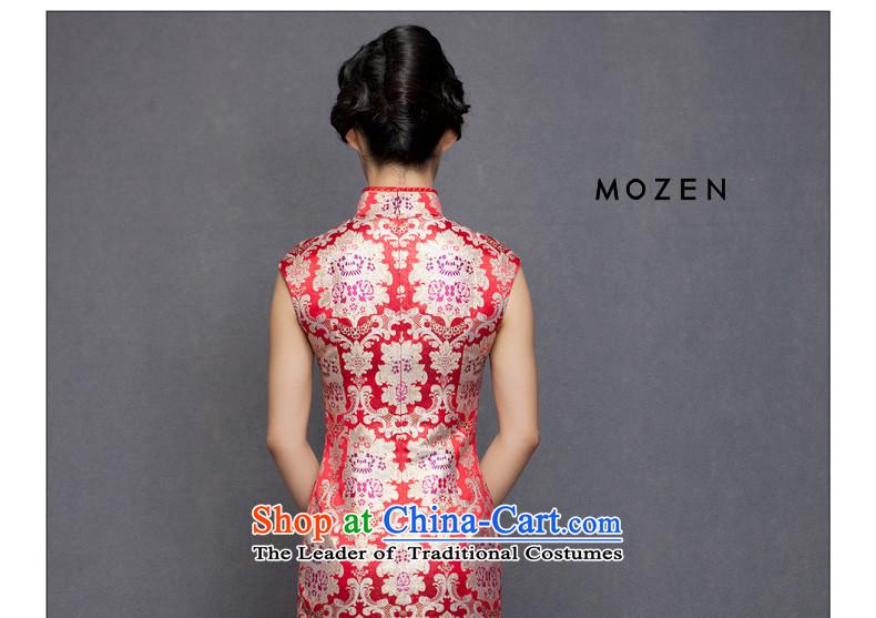 The spring of 2015 really : New elegant silk cheongsam dress Sau San marriages bows dress 21890 05 light red M picture, prices, brand platters! The elections are supplied in the national character of distribution, so action, buy now enjoy more preferential! As soon as possible.