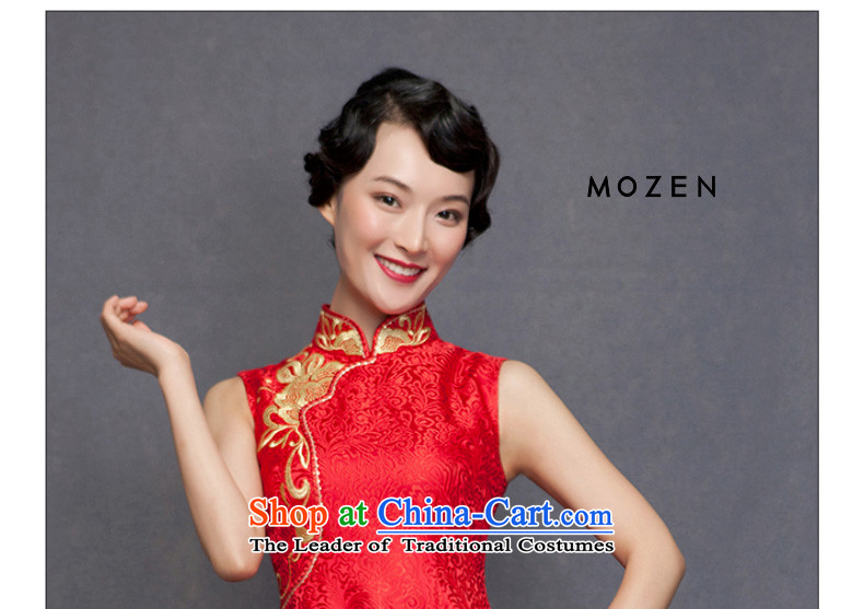 The spring of 2015 really : New Silk Cheongsam dress embroidered with bride marriage bows dress 32488 04 deep red L picture, prices, brand platters! The elections are supplied in the national character of distribution, so action, buy now enjoy more preferential! As soon as possible.