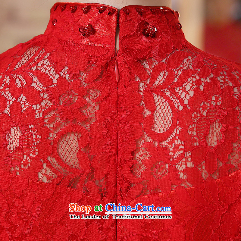 The HIV new marriage 2015 qipao bride bows services lace crowsfoot long antique Chinese Dress Q0031 improved Sau San RED M HIV Miele shopping on the Internet has been pressed.
