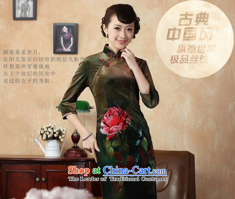 158 Jing Chinese improved retro cheongsam dress collar Stretch Wool in short-sleeved Kim qipao Army Green S picture, prices, brand platters! The elections are supplied in the national character of distribution, so action, buy now enjoy more preferential! As soon as possible.