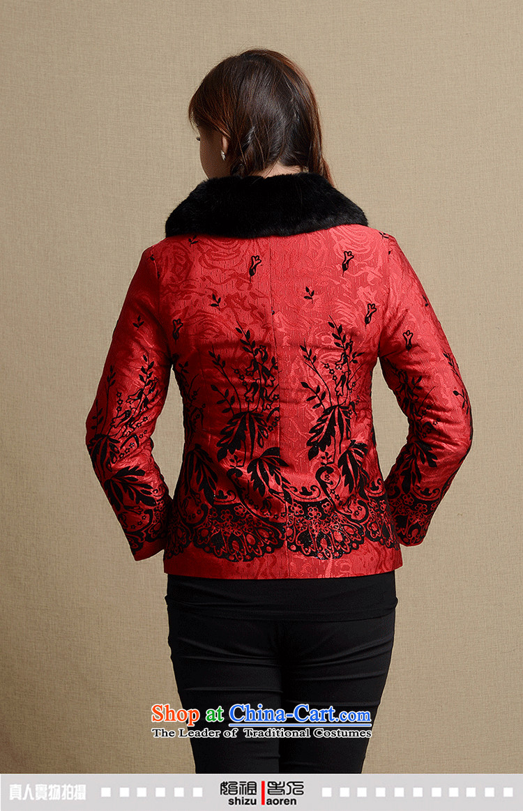 The Cave of the elderly in Tang Dynasty Older Women 2015 autumn and winter coats and stylish large female embroidered Sau San code clip cotton Tang dynasty women 2035 Red purple 3XL N2033 picture, prices, brand platters! The elections are supplied in the national character of distribution, so action, buy now enjoy more preferential! As soon as possible.