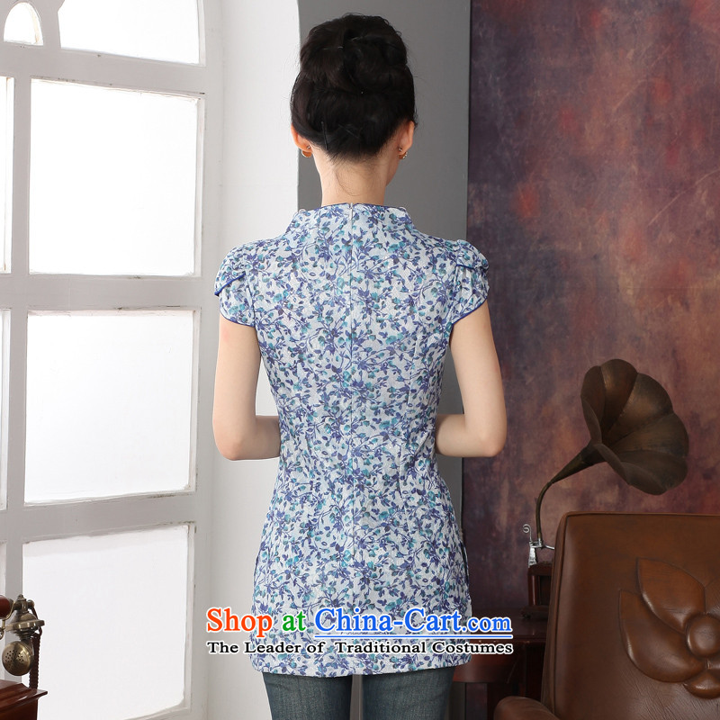 Oriental aristocratic counters genuine 2015 Spring/Summer New Tang blouses, Chinese ethnic improved saika package shoulder cheongsam elegant and well refined XXL, shirt oriental aristocratic shopping on the Internet has been pressed.