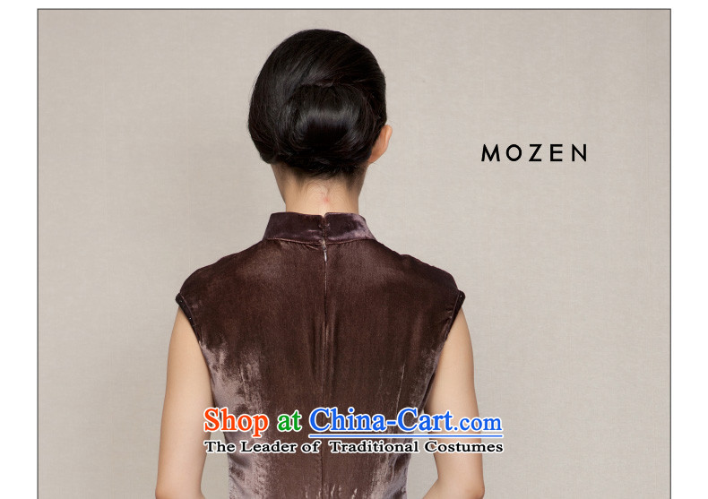 Winter dresses wood really new spring of 2015 Poster cheongsam dress velvet silk skirt 21818 Female 09-color photo L, coffee prices, brand platters! The elections are supplied in the national character of distribution, so action, buy now enjoy more preferential! As soon as possible.
