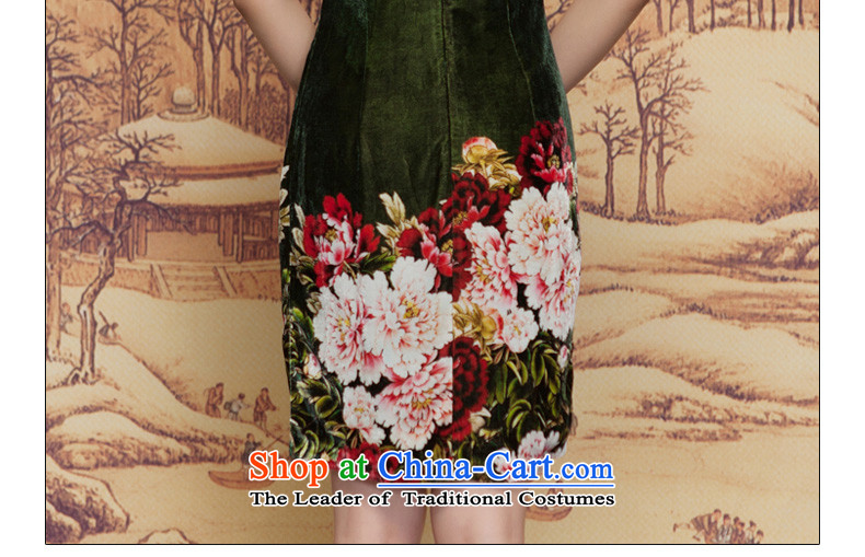 The spring of 2015 really : new plush poster green silk cheongsam dress Mudan elegant improved dress 11660 14 emerald- L picture, prices, brand platters! The elections are supplied in the national character of distribution, so action, buy now enjoy more preferential! As soon as possible.