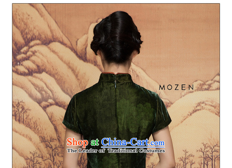 The spring of 2015 really : new plush poster green silk cheongsam dress Mudan elegant improved dress 11660 14 emerald- L picture, prices, brand platters! The elections are supplied in the national character of distribution, so action, buy now enjoy more preferential! As soon as possible.