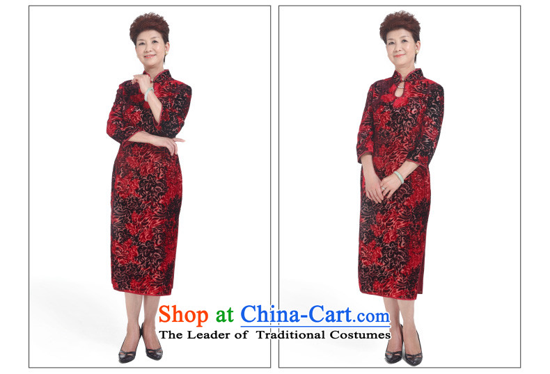The spring of 2015 really : new long-sleeved really cheongsam wedding mother velvet gown 22010 04 deep red XXL picture, prices, brand platters! The elections are supplied in the national character of distribution, so action, buy now enjoy more preferential! As soon as possible.