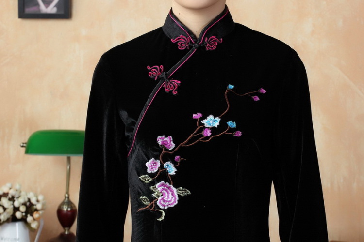 In the new kit, replacing the elegant hand disk fall arrest collar Stretch Wool embroidery qipao Kim Tang dynasty dresses TD0010 black M picture, prices, brand platters! The elections are supplied in the national character of distribution, so action, buy now enjoy more preferential! As soon as possible.
