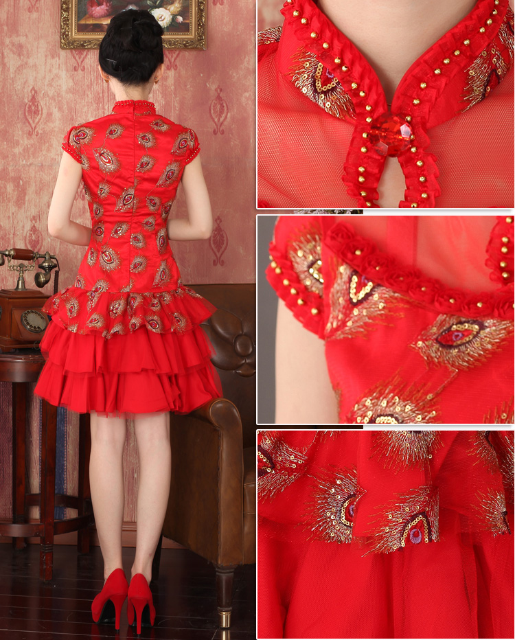 Load the new 2015 Autumn bride replacing wedding dresses, sexy short Chinese Dress bows to Sepia Phoenix embroidery 324488 XL Photo, price, red, brand platters! The elections are supplied in the national character of distribution, so action, buy now enjoy more preferential! As soon as possible.
