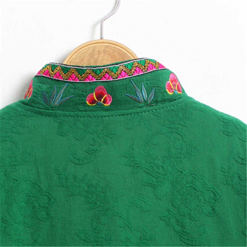 Shadows of the treasure of the 2014 autumn and winter Tang Dynasty Chinese national autumn wind retro look large embroidered dress jacket short green , L, shadows of the Baby shopping (QYBBGW) , , , shopping on the Internet