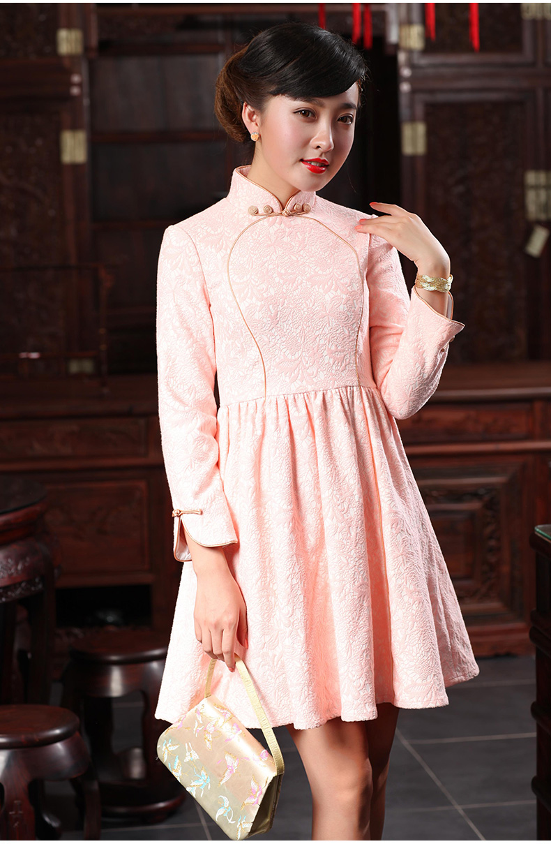 Butterfly Lovers 2015 Autumn new bridesmaid dresses, Stylish retro dresses skirts qipao improved temperament short of Qipao 48019 light blue L picture, prices, brand platters! The elections are supplied in the national character of distribution, so action, buy now enjoy more preferential! As soon as possible.