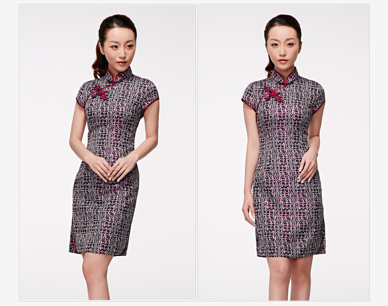 The spring of 2015 really : New Chinese classic collar short-sleeved cheongsam dress girl NO.22184 visitor 01 black Xxl(b) picture, prices, brand platters! The elections are supplied in the national character of distribution, so action, buy now enjoy more preferential! As soon as possible.