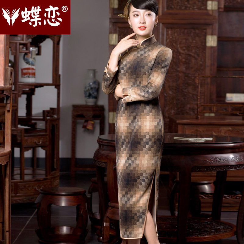 Butterfly Lovers 2015 Autumn new retro look like replacing cheongsam dress daily fashion improved long skirt 49060 and color qipao mosaic , Butterfly Lovers , , , shopping on the Internet