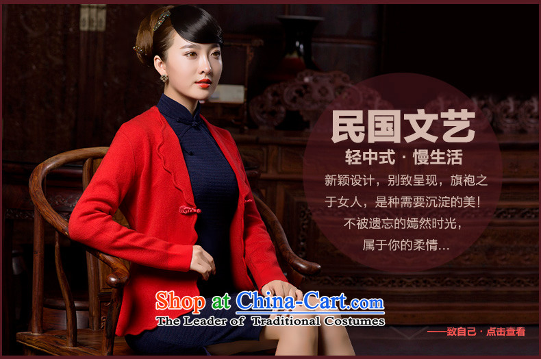 The Butterfly Lovers autumn 2015 New Stylish retro elegant Chinese temperament improved cheongsam dress 49065 Navy XXXL picture, prices, brand platters! The elections are supplied in the national character of distribution, so action, buy now enjoy more preferential! As soon as possible.
