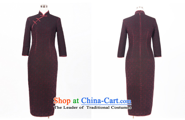 Butterfly Lovers 2015 Autumn New, lace scouring pads composite cheongsam dress improved long robe skirt fashion as the wall of the 49069 XL Photo, prices, brand platters! The elections are supplied in the national character of distribution, so action, buy now enjoy more preferential! As soon as possible.