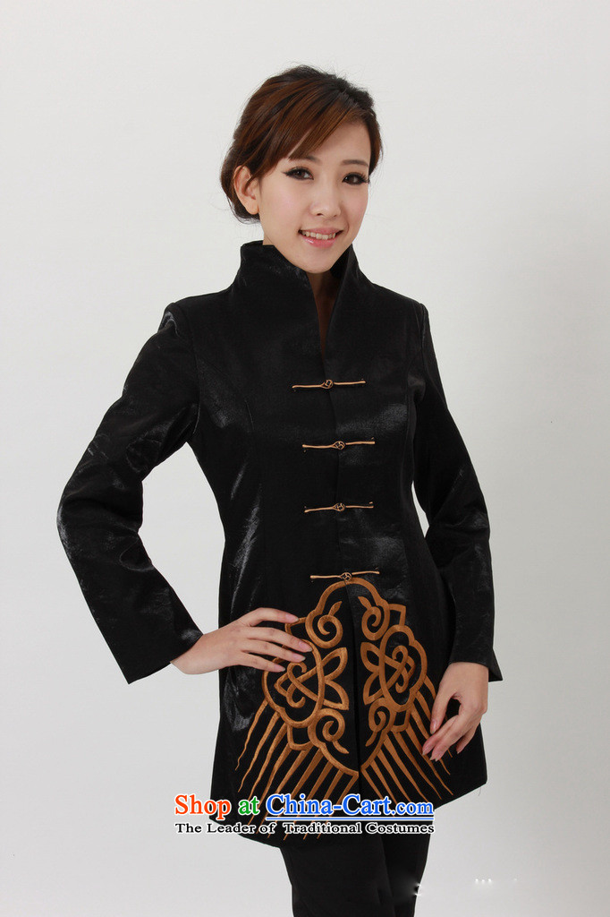 Jie in the autumn and winter new retro elegant collar manually. Single Row Long Female Tang blouses jacket J0053 black M picture, prices, brand platters! The elections are supplied in the national character of distribution, so action, buy now enjoy more preferential! As soon as possible.
