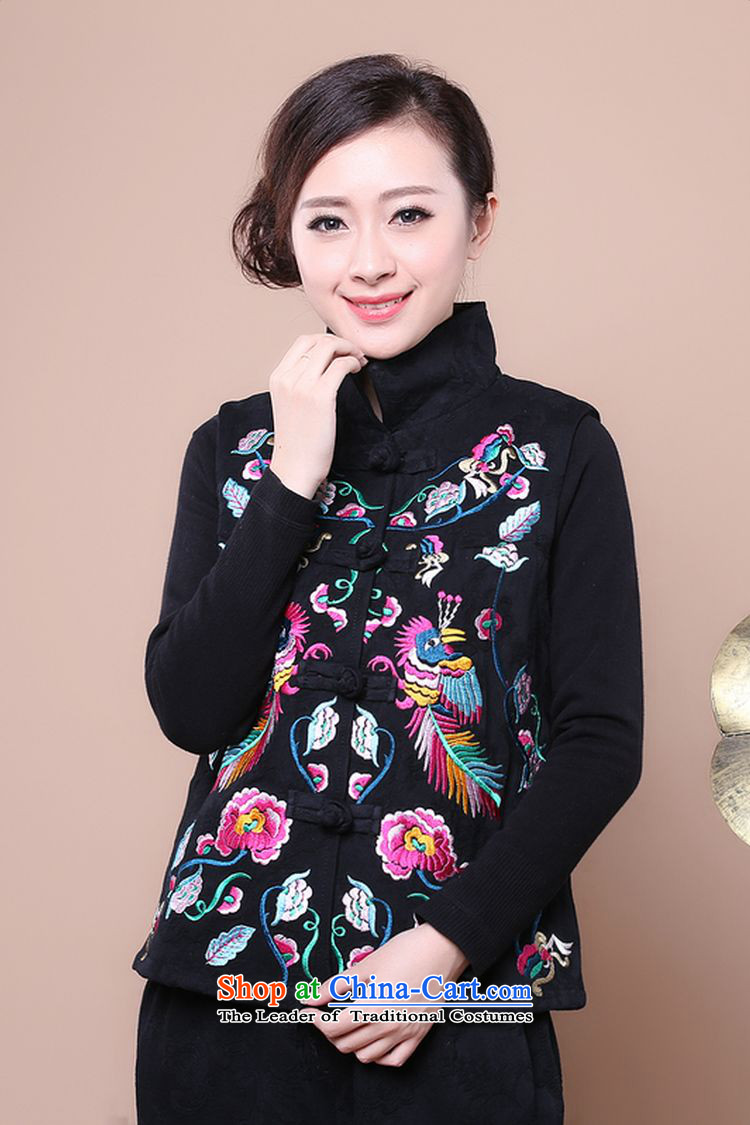 The 2014 autumn forest narcissus loaded on a new cotton jacquard in older women lapel of Tang Dynasty embroidered sleeveless national Wind Vest Fgr-a327 black L picture, prices, brand platters! The elections are supplied in the national character of distribution, so action, buy now enjoy more preferential! As soon as possible.