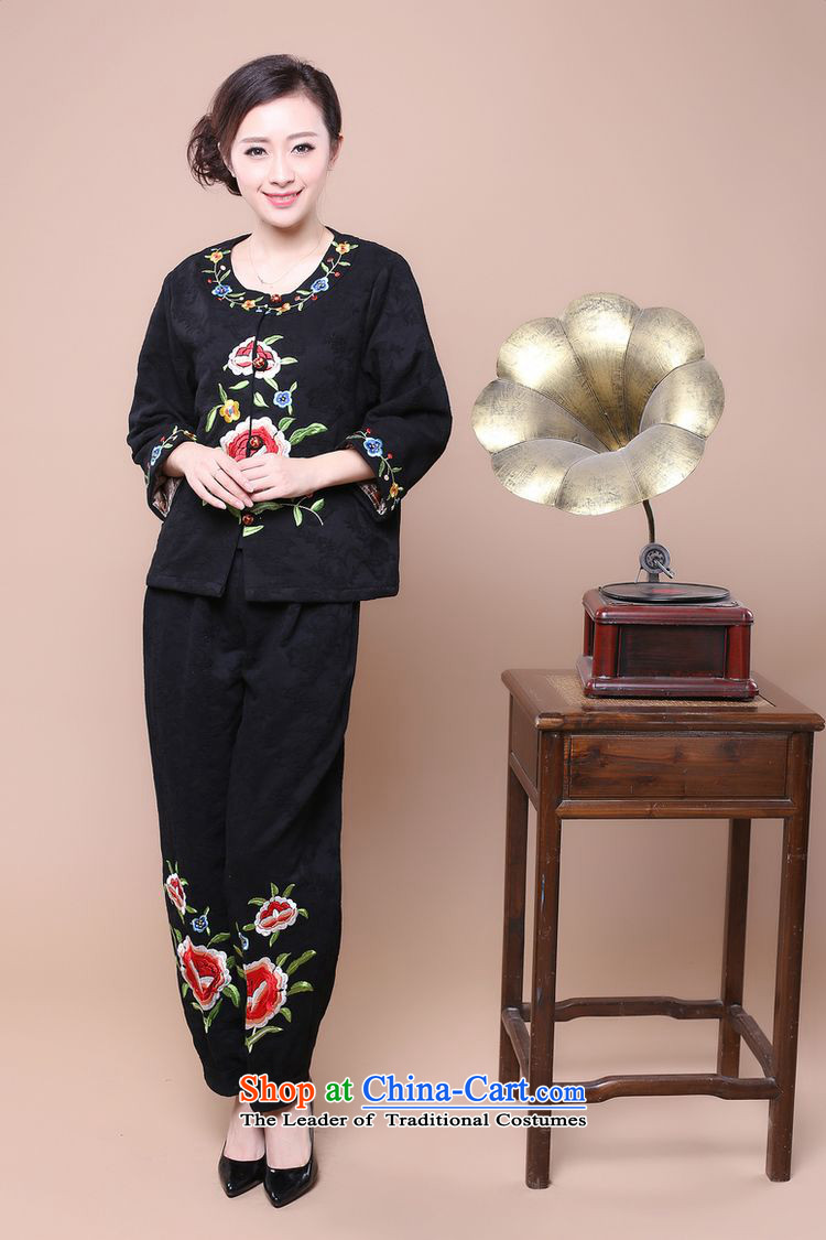 The 2014 autumn forest narcissus install new liberal larger cotton embroidery Tang dynasty characteristics of national long-sleeved T-shirt with round collar wind Fgr-a211 red XL Photo, prices, brand platters! The elections are supplied in the national character of distribution, so action, buy now enjoy more preferential! As soon as possible.
