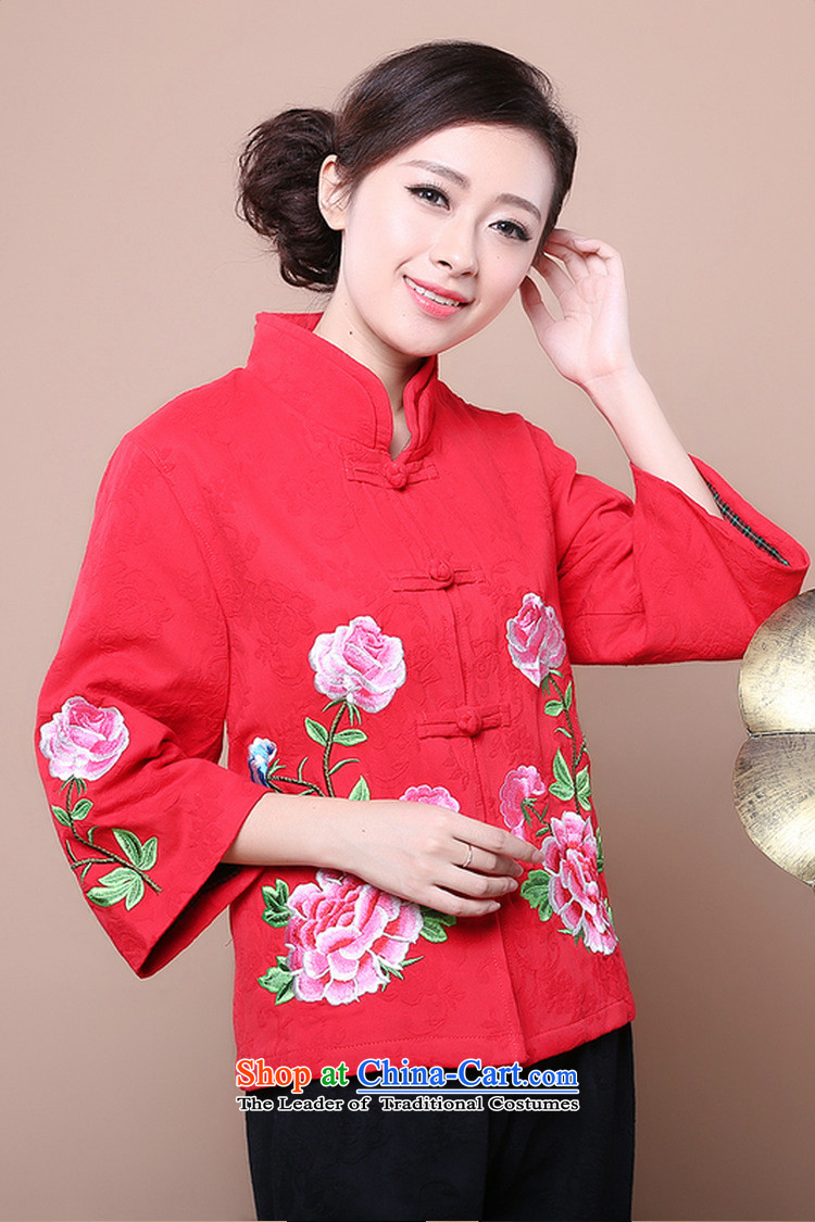 Ms. Tang dynasty season arrogance autumn 2014 in New replacing older mother Sau San Tong Chinese Jacket coat Women's clothes in red XL Photo, prices, brand platters! The elections are supplied in the national character of distribution, so action, buy now enjoy more preferential! As soon as possible.