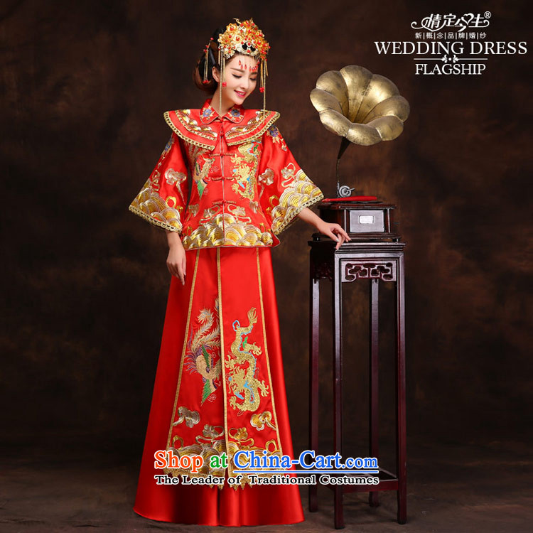 Maximum number of this life-handicraft embroidery Wo Service(Chinese Traditional dress wedding dress bows wedding gown services retro qipao Bong-sam Hui + XXL 2 feet waistline clothing 3 pictures, prices, brand platters! The elections are supplied in the national character of distribution, so action, buy now enjoy more preferential! As soon as possible.