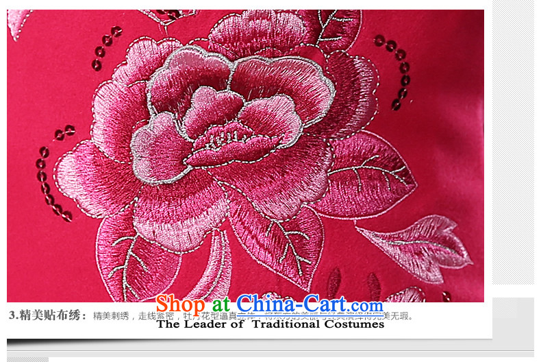 [Sau Kwun Tong] red powder land 2015 autumn and winter new women's bride qipao retro temperament Sau San Mao collar QD4922 better pictures, price RED M platters, brand! The elections are supplied in the national character of distribution, so action, buy now enjoy more preferential! As soon as possible.