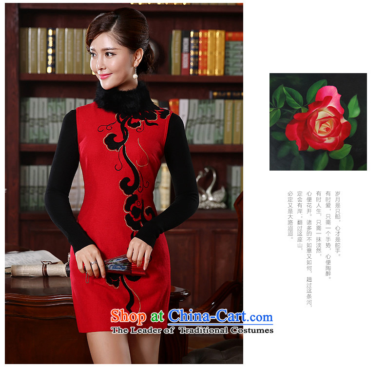 [Sau Kwun Tong] Xiangyun spend bride gross? 2015 autumn and winter qipao new retro hair collar FW4920 RED XL Photo, prices, brand platters! The elections are supplied in the national character of distribution, so action, buy now enjoy more preferential! As soon as possible.