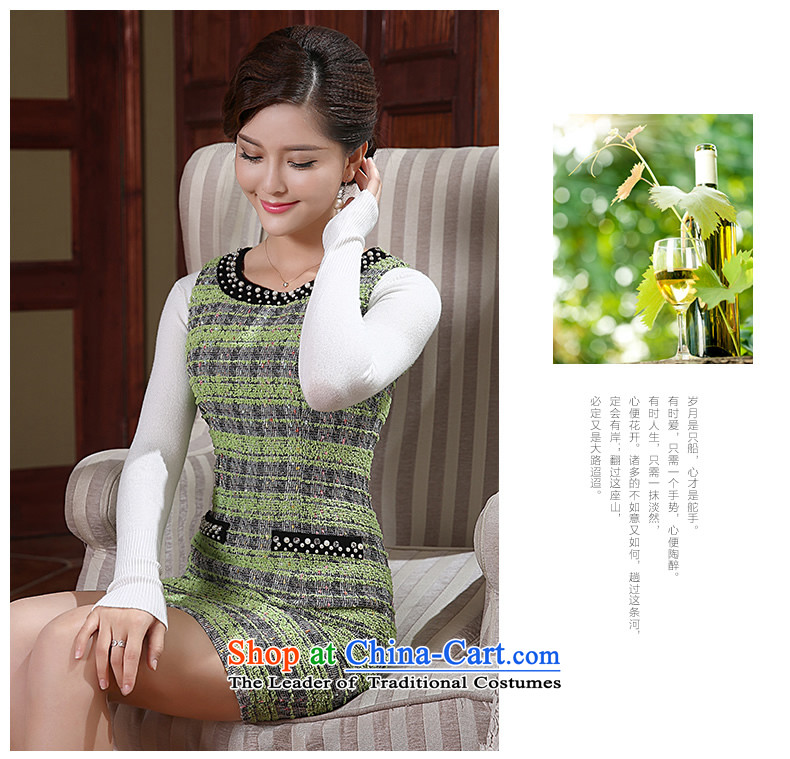 [Sau Kwun Tong] of the autumn and winter 2015 Yat new stylish dresses retro improved women's temperament FW4910 SUIT XXL picture, prices, brand platters! The elections are supplied in the national character of distribution, so action, buy now enjoy more preferential! As soon as possible.