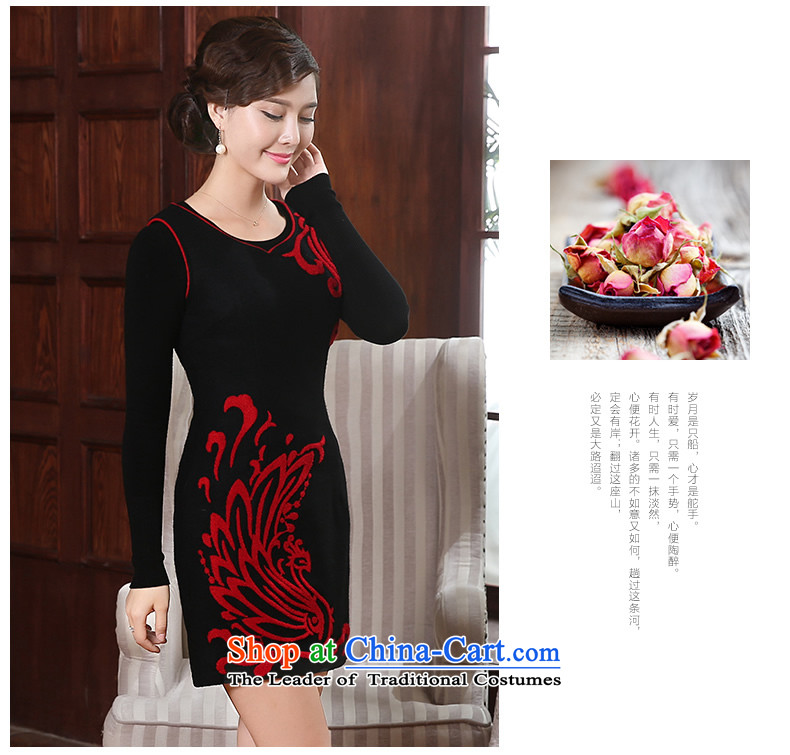 [Sau Kwun Tong] song bong-wool? 2015 Fall/Winter Collections qipao new improved retro female FW4905 dresses and black and red M picture, prices, brand platters! The elections are supplied in the national character of distribution, so action, buy now enjoy more preferential! As soon as possible.