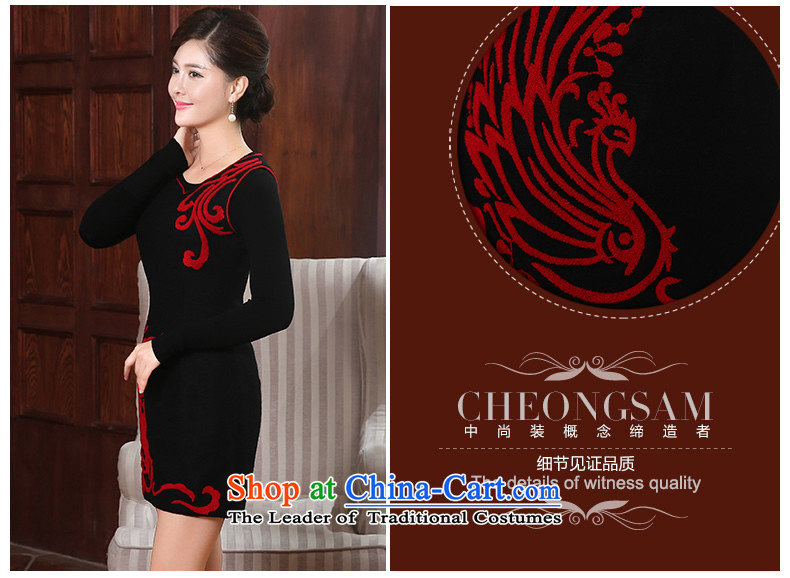 [Sau Kwun Tong] song bong-wool? 2015 Fall/Winter Collections qipao new improved retro female FW4905 dresses and black and red M picture, prices, brand platters! The elections are supplied in the national character of distribution, so action, buy now enjoy more preferential! As soon as possible.