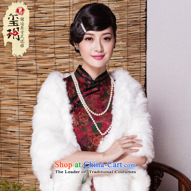 Seal of new Fall 2015 silk silk yarn female qipao cloud of incense daily improved bilateral banquet cheongsam dress photo color XL, seal decreased by , , , shopping on the Internet