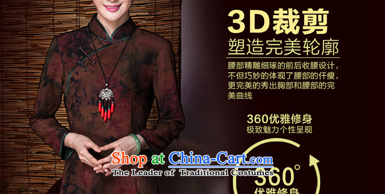 Seal of new autumn 2015 silk woven silk yarn cloud of incense in long qipao herbs extract improved cheongsam dress photo color banquet M picture, prices, brand platters! The elections are supplied in the national character of distribution, so action, buy now enjoy more preferential! As soon as possible.