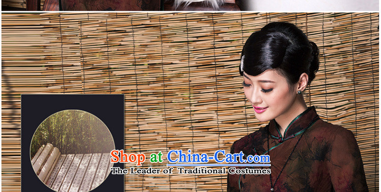 Seal of new autumn 2015 silk woven silk yarn cloud of incense in long qipao herbs extract improved cheongsam dress photo color banquet M picture, prices, brand platters! The elections are supplied in the national character of distribution, so action, buy now enjoy more preferential! As soon as possible.